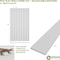Ekena Millwork 94H x 3/8T Adjustable PVC Slat Wall Panel Kit w/ 4W Slats, Unfinished contains 11 Slats SWP55X94X0375UN - alternate 3